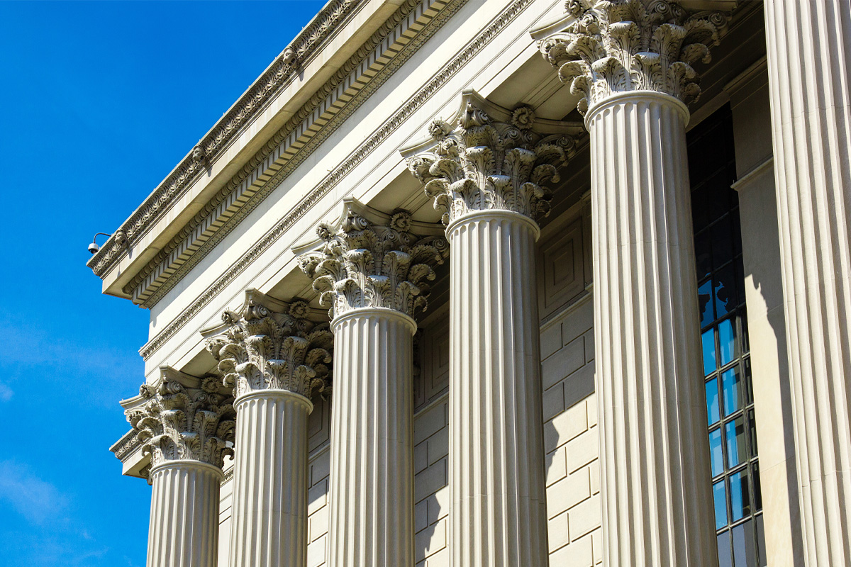 government building with columns